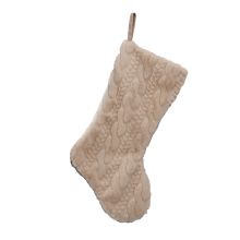 Christmas stocking FUN SWEET H53.3cm, beige