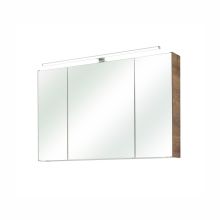 Mirror cabinet with LED lighting 66-III, 105x16xH70cm, oak