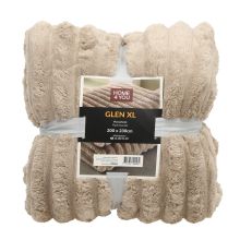 Plaid GLEN XL 200x230cm, beige