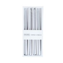 Svece CAROLA 25cm sudraba pērle