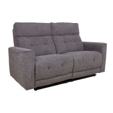 Recliner sofa BOSCO 2-seater with electric mechanism, grey