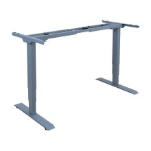 Table leg ERGO with 2 motor, silver grey
