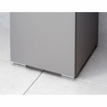 Zemas kājas vannas istabas skapītim, 4 gab, sudraba apdare