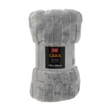 Plaid CARA 150x200cm, grey