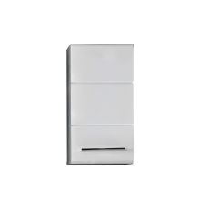 Wall cabinet NANO 32x21xH61cm, white high gloss/grey