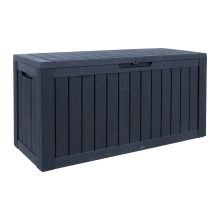 Storage box BOMM 117,5x47,5xH59cm/300L, black plastic