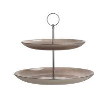 Daudzpakāpju statīvs CAKE PLATE 2 2 D28cm, stikls