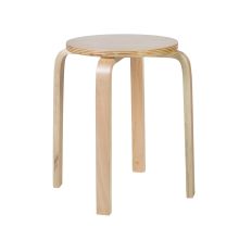 Taburete SIXTY-1  D41xH45cm, materiāls: līmētas koka plātnes ar bērza finierskaidu, krāsa: dabīga