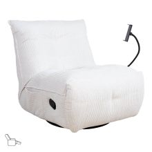 Recliner leisure chair WIN-WIN with manual mechanism, cream
