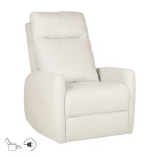 Reglainera krēsls KATY ar elektrisko mehānismu un masāžas funkciju, zilgani balts