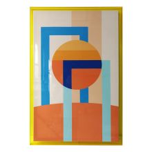 Kanva ar rāmi WALLY 80x120cm, abstrakta diena, akrils