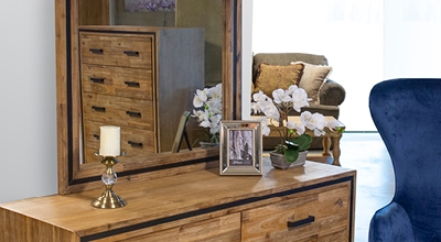 Dressing tables, benches and mirrors